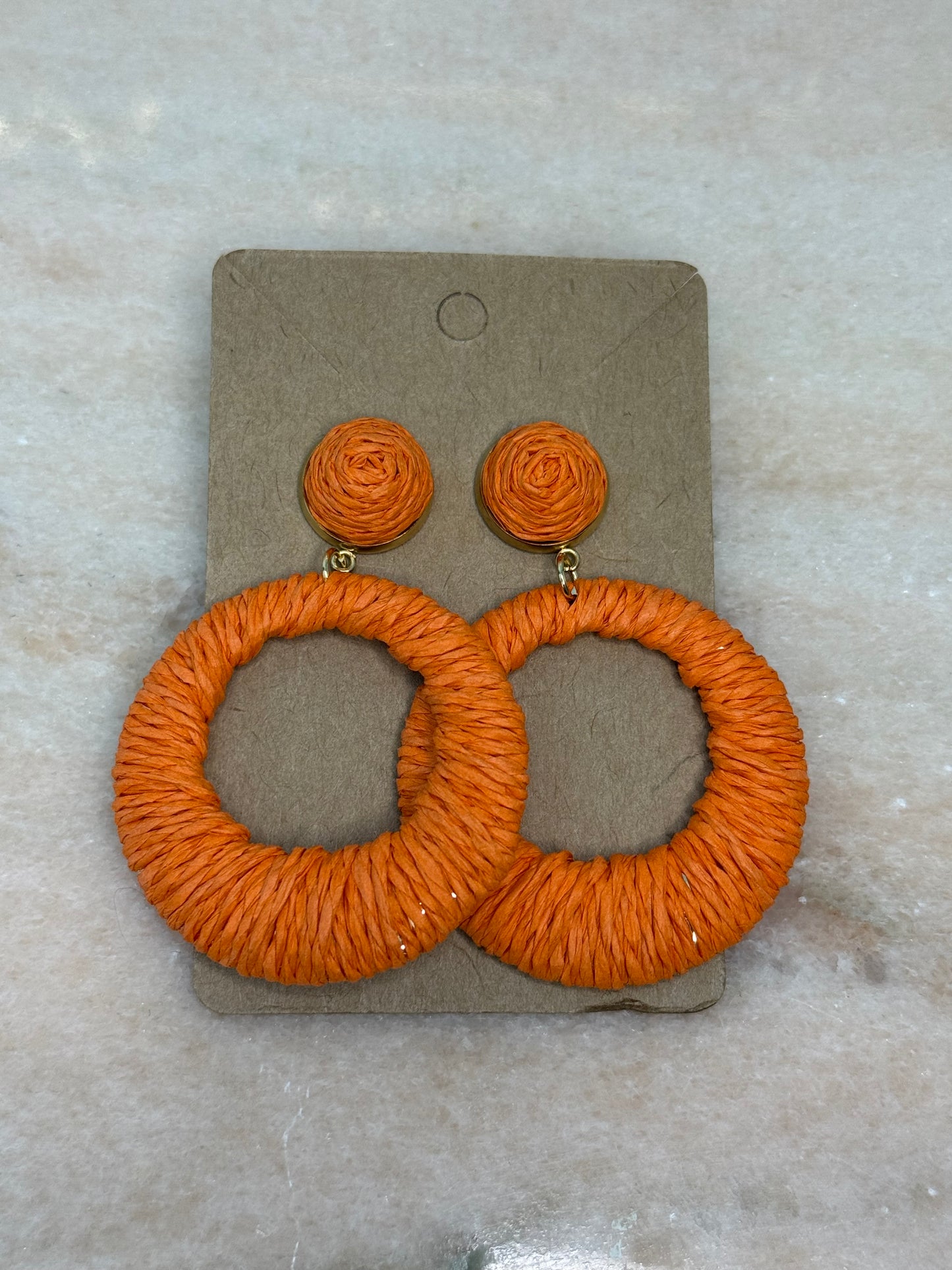 Boucles d’oreilles Orange