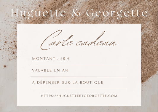 Carte cadeau 30 €