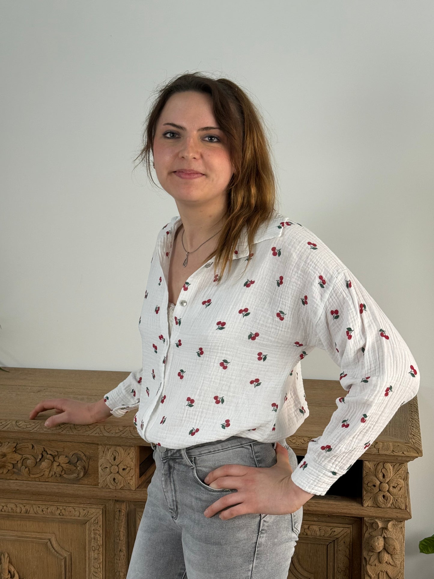 Chemise cerise
