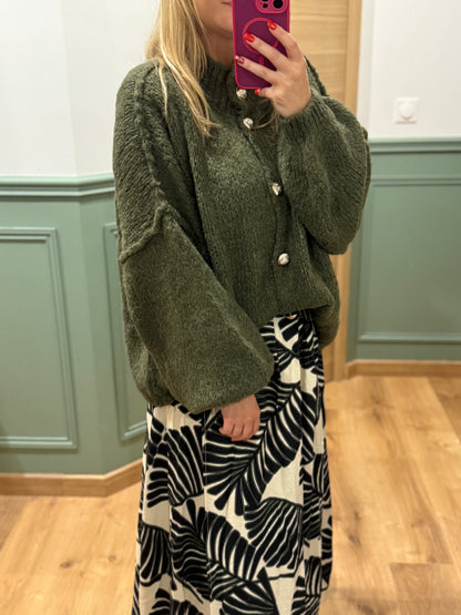 Gilet en maille oversize